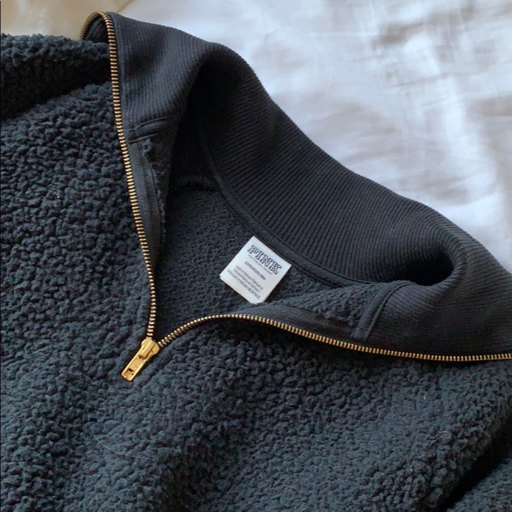 Pink Sherpa Half Zip